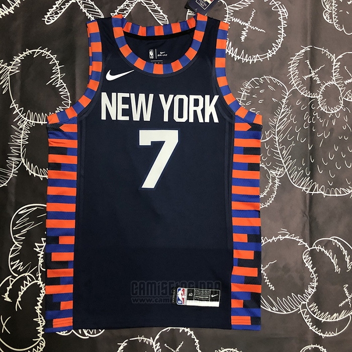 Camiseta New York Knicks Carmelo Anthony #7 Ciudad Edition 2019-20 Azul